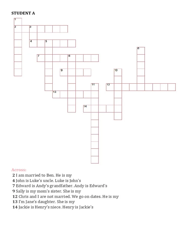 Act Vocabulary Crossword Puzzle 1