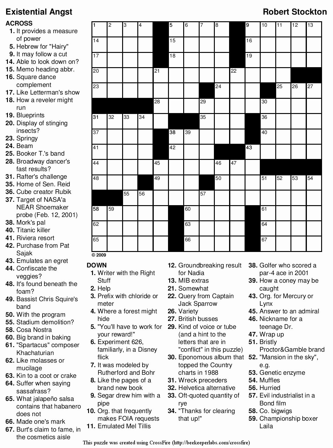 Crossword Puzzle Very Hard WordMint Worksheets Library