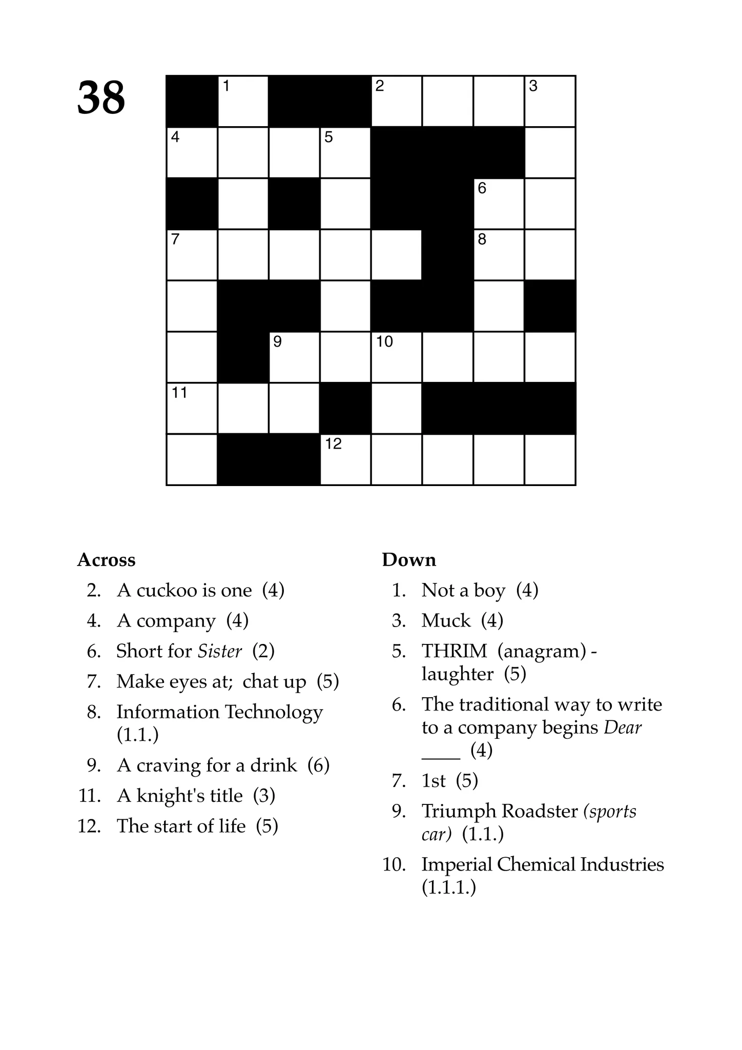 Uk Crossword Puzzles Printable