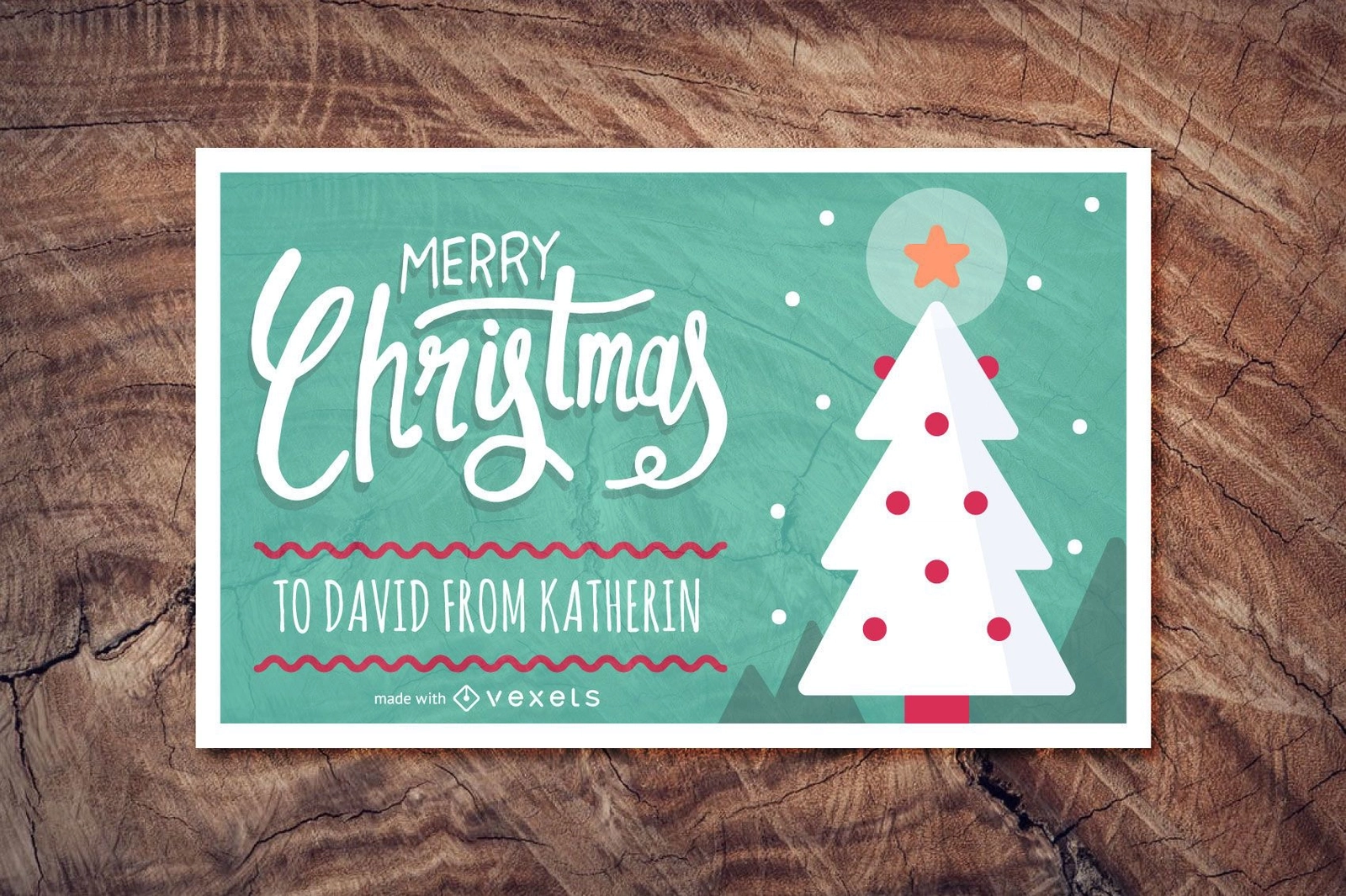 Cute Christmas Card Maker Vector Download