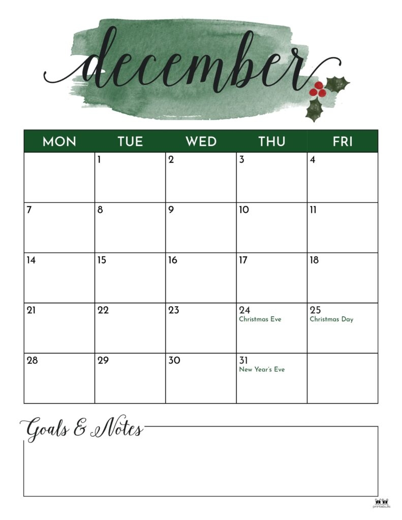 Printable Calendar December 2026 Without Downloading
