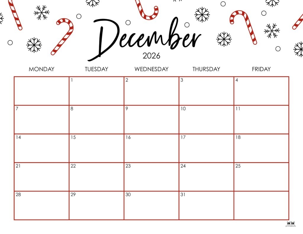 Printable November And December 2026 Calendars