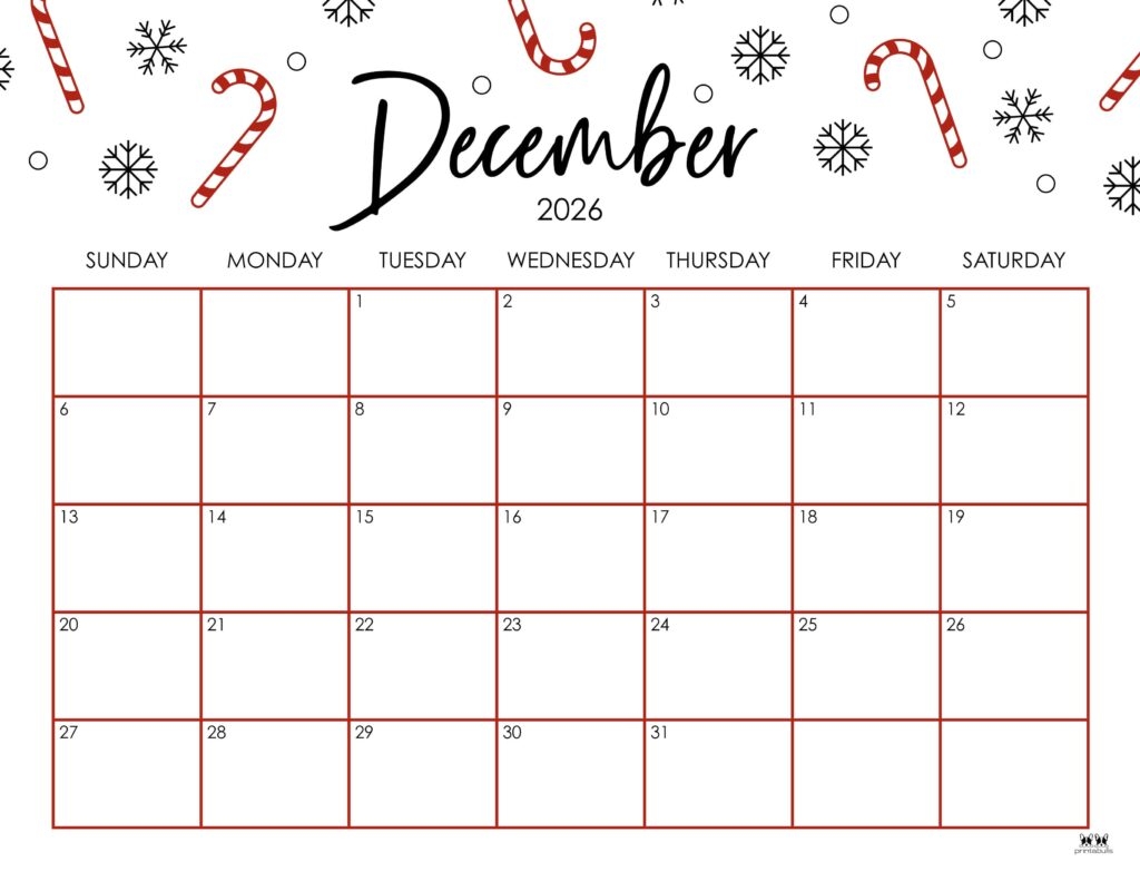 Blank November And December 2026 Calendar Printable