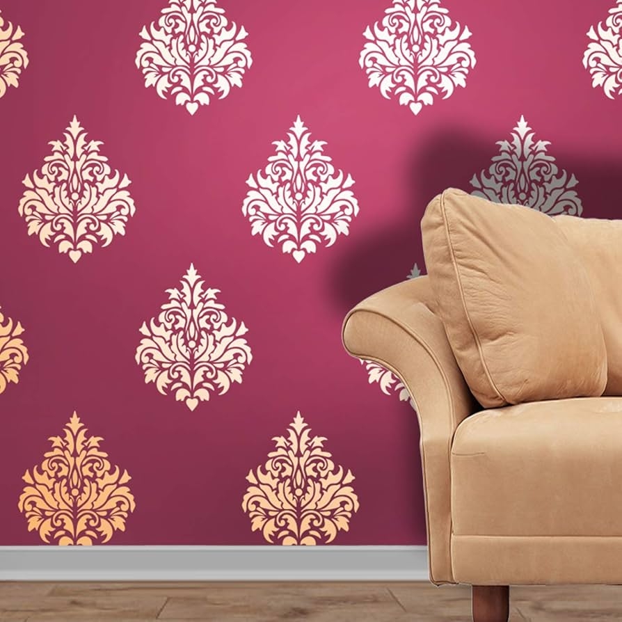 DESIGN IN Flower Home Painting Stencils Wall Stencils For Home 