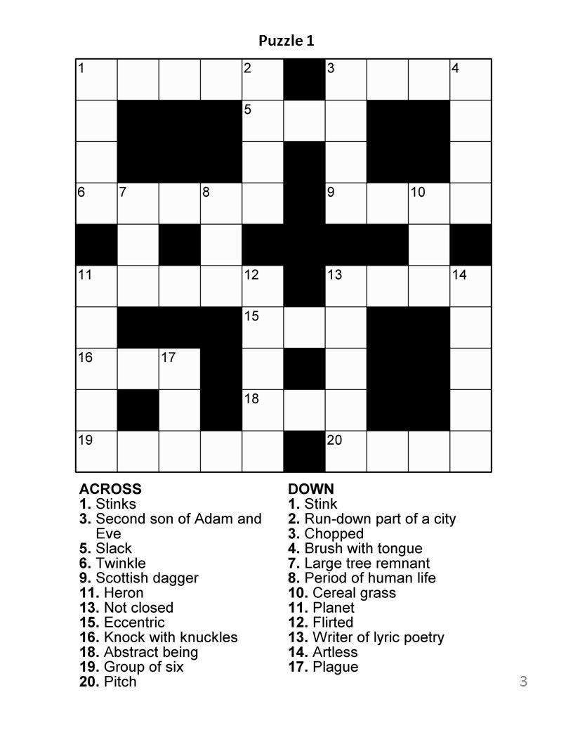 Crossword Puzzles Printable Free Adults Easy Crossword Puzzles Printable Free Adults Easy