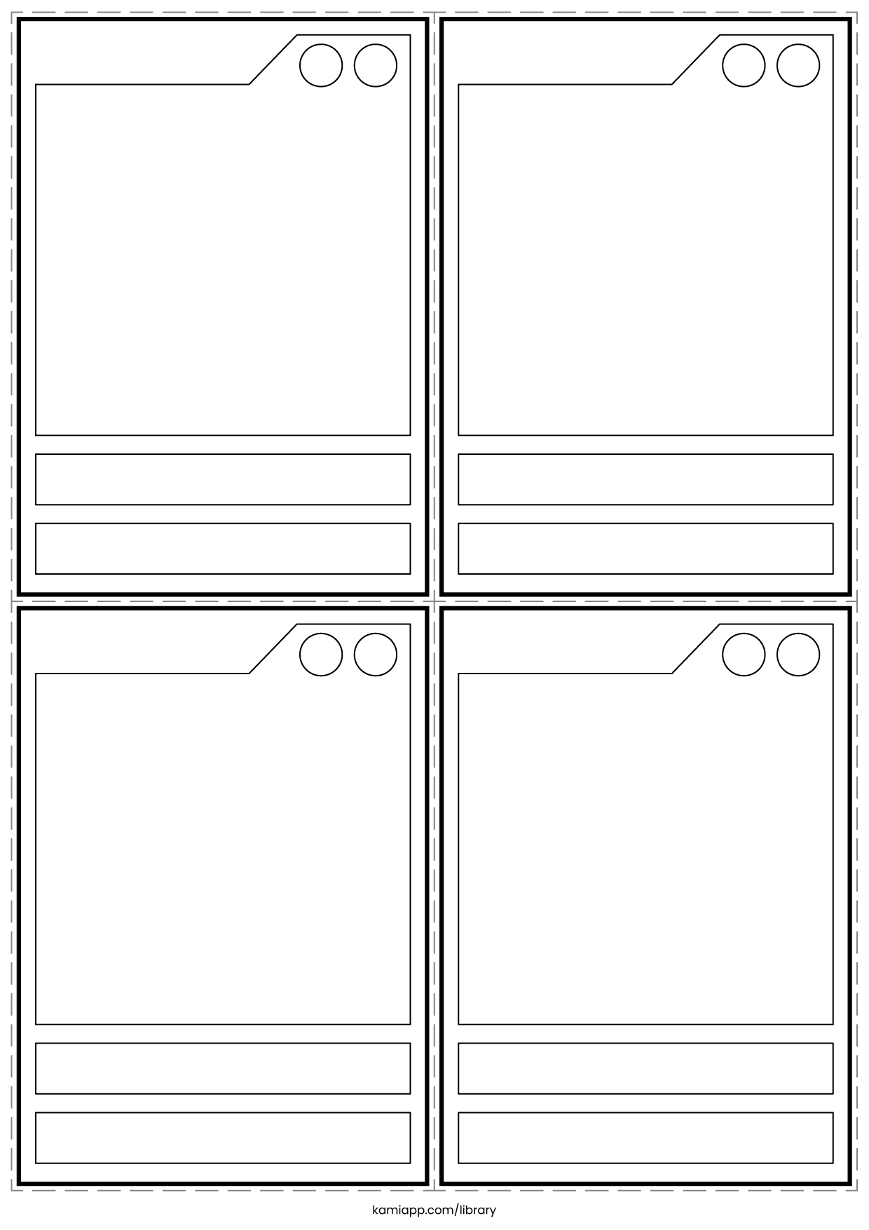 Printable Trading Card Templates