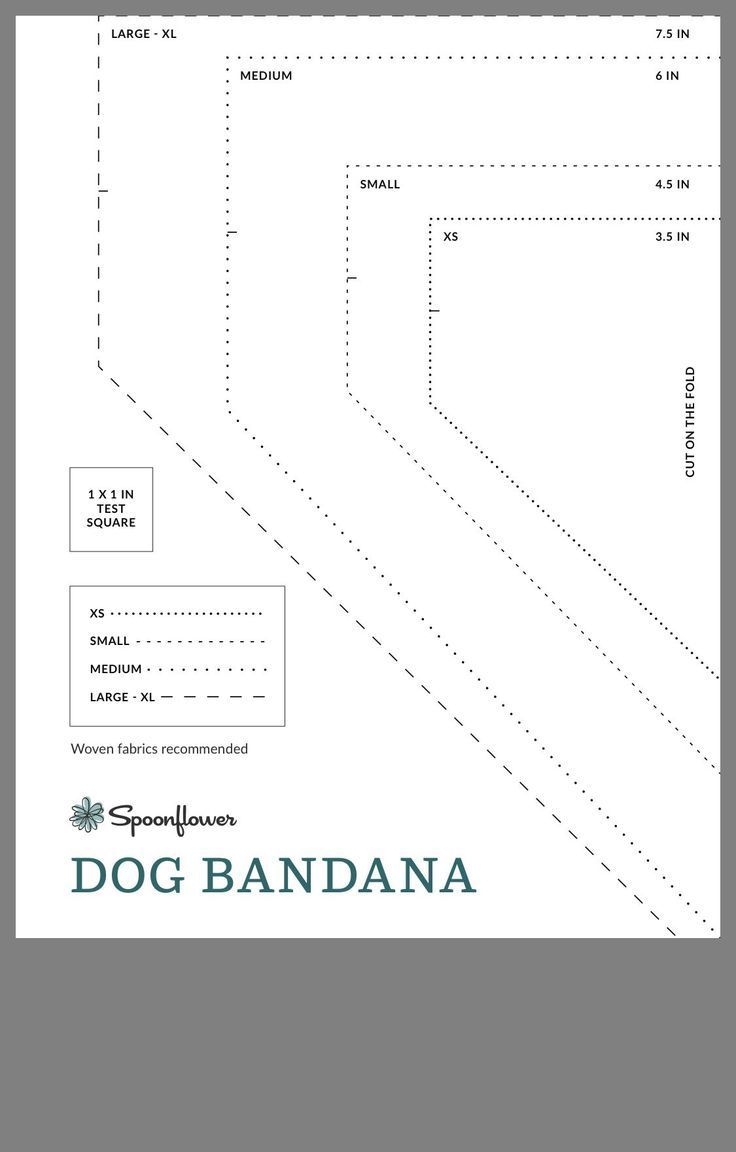Printable Template Printable Dog Bandana Pattern