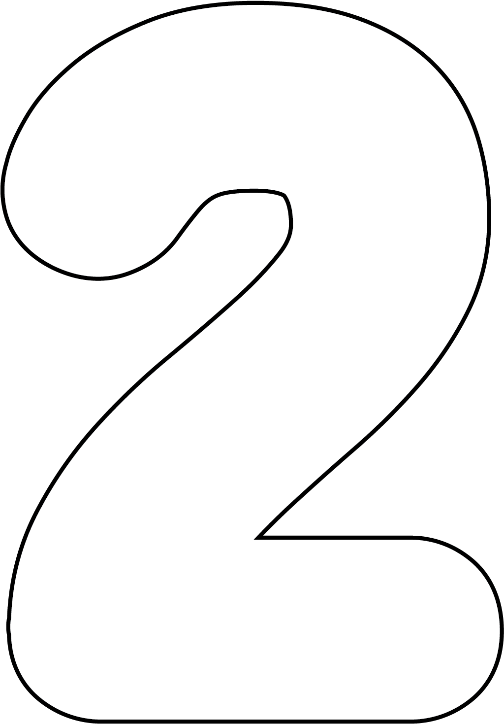 Number Printable Template
