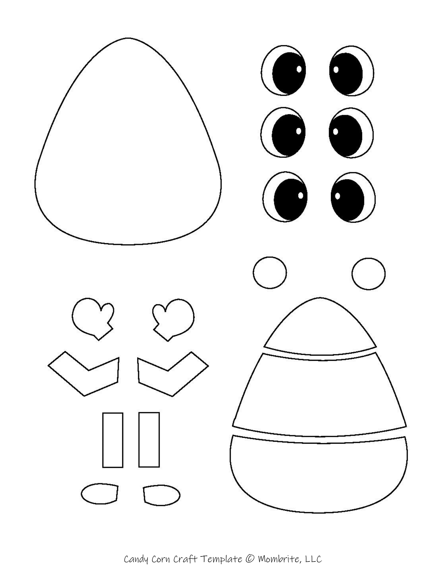 Printable Candy Corn Template
