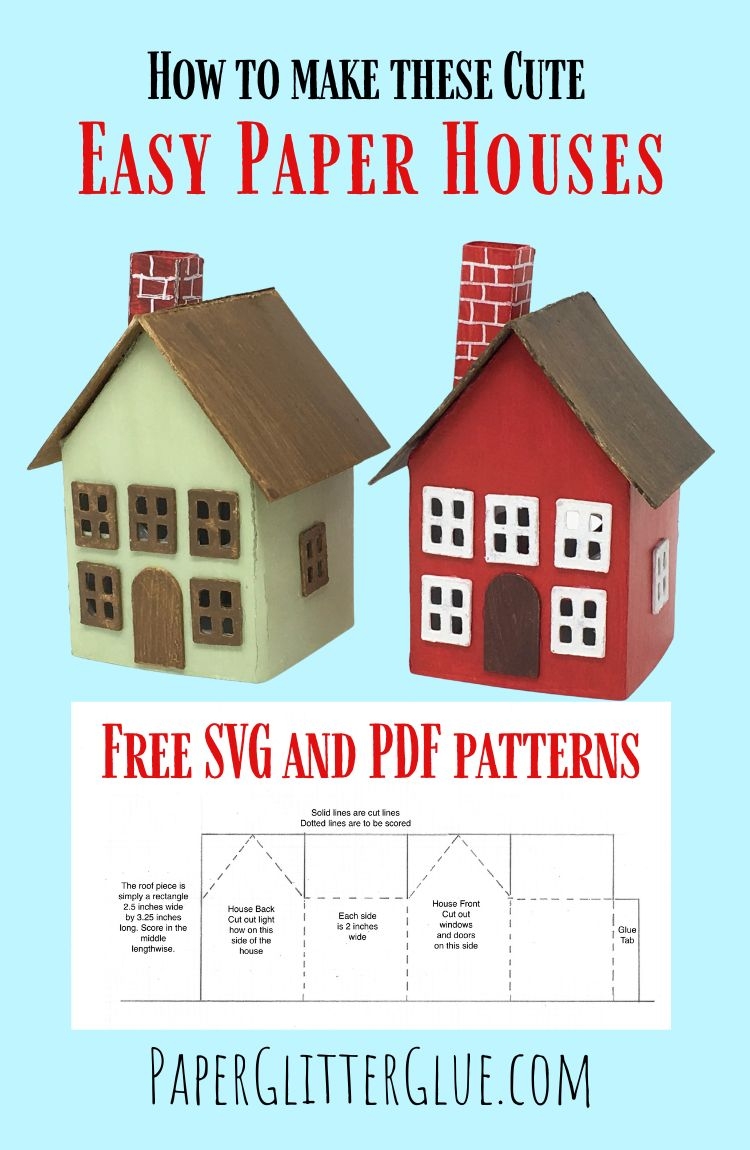 Downloadable Paper House Template Printable