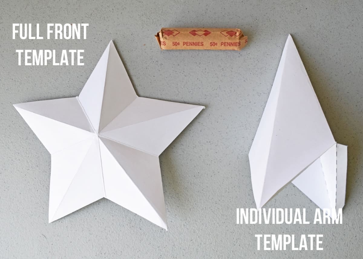 Easy Step By Step 3D Star Tutorial amp Template Craving Some 