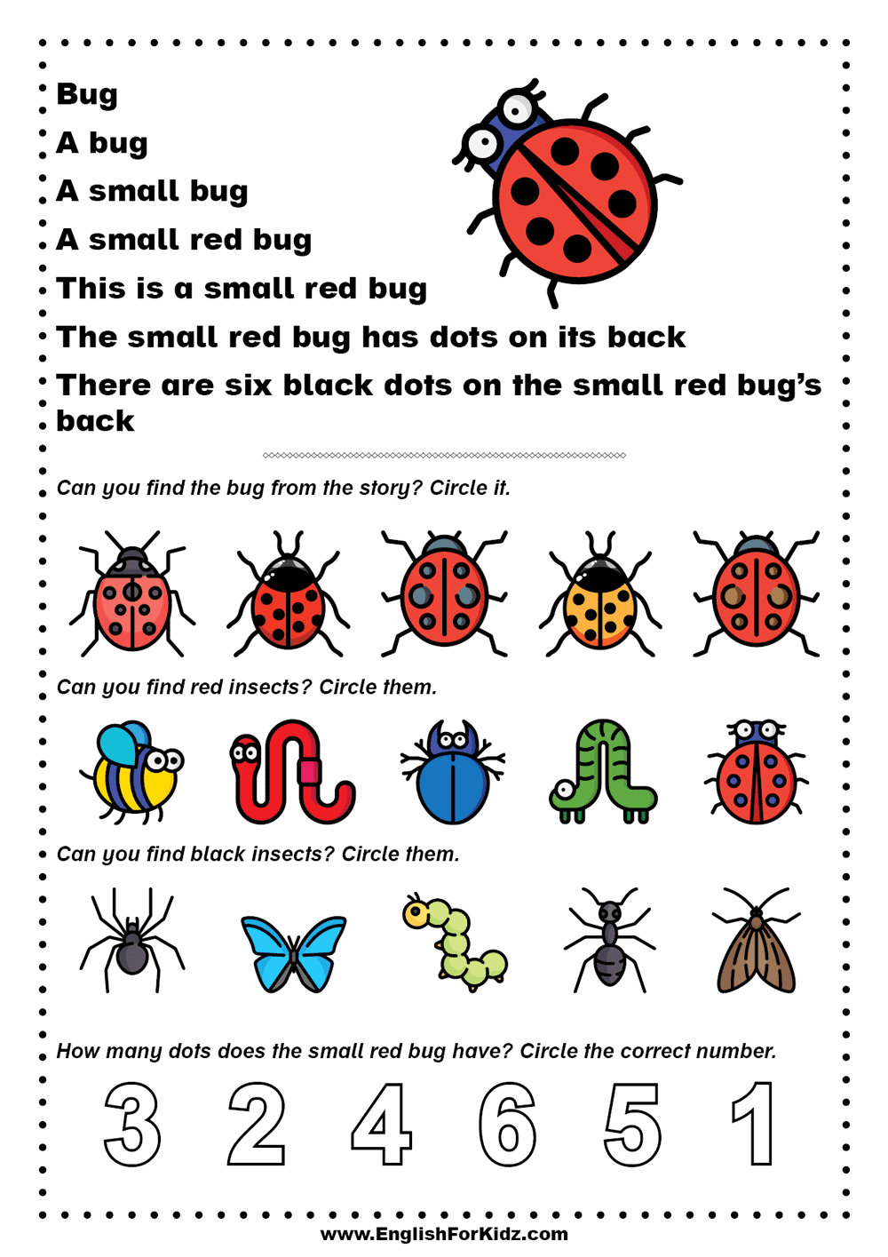 Free Printable Reading Comprehension Worksheets For Kindergarten