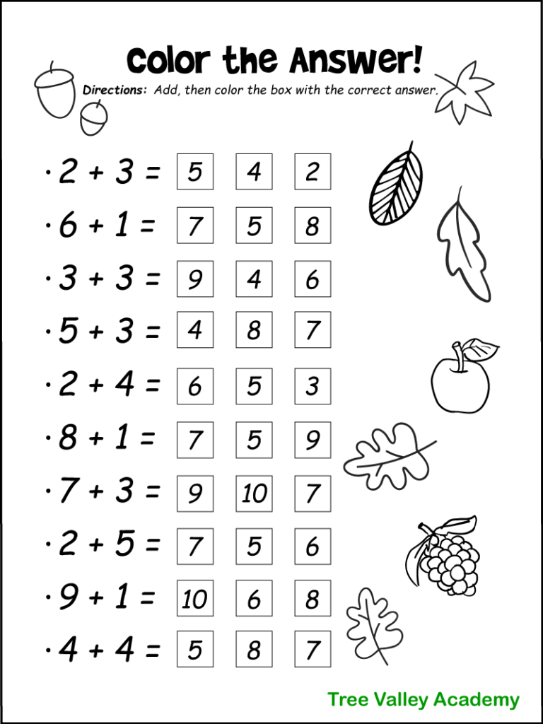 Maths Sheet For 10 Year Old