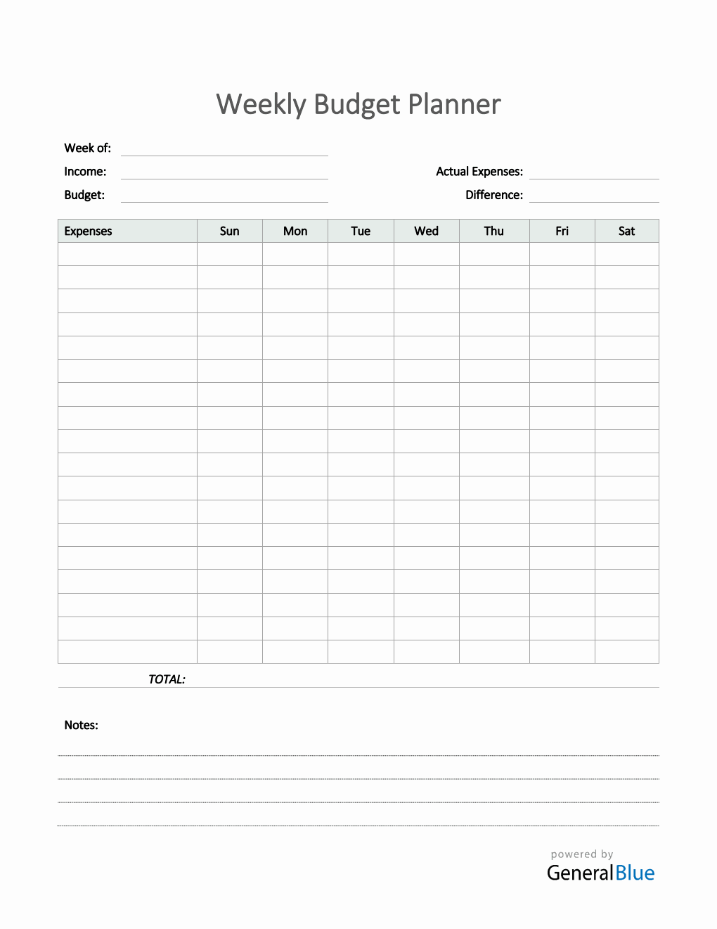 Family Budget Templates