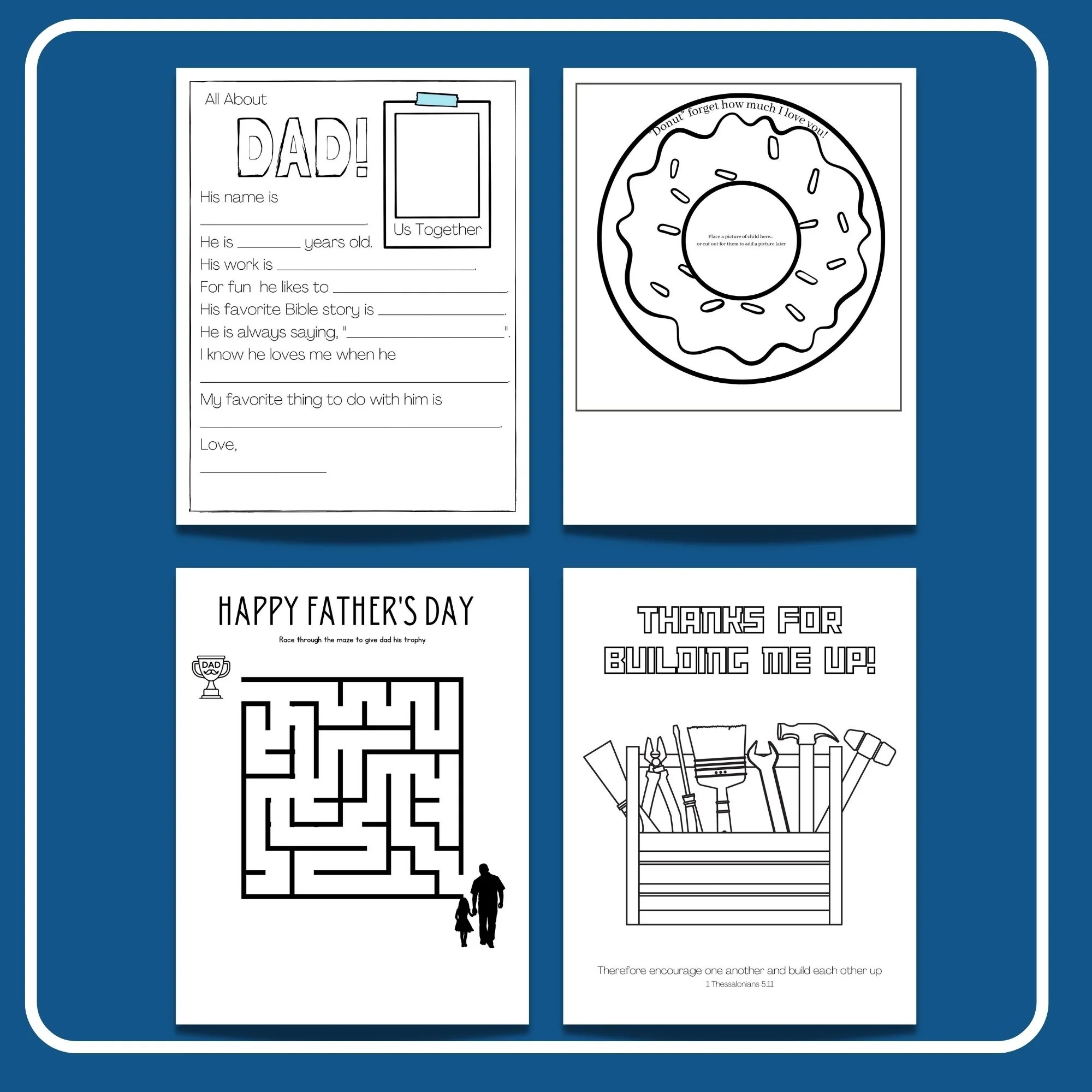 Free Printable Kids Bible Activities Sheets