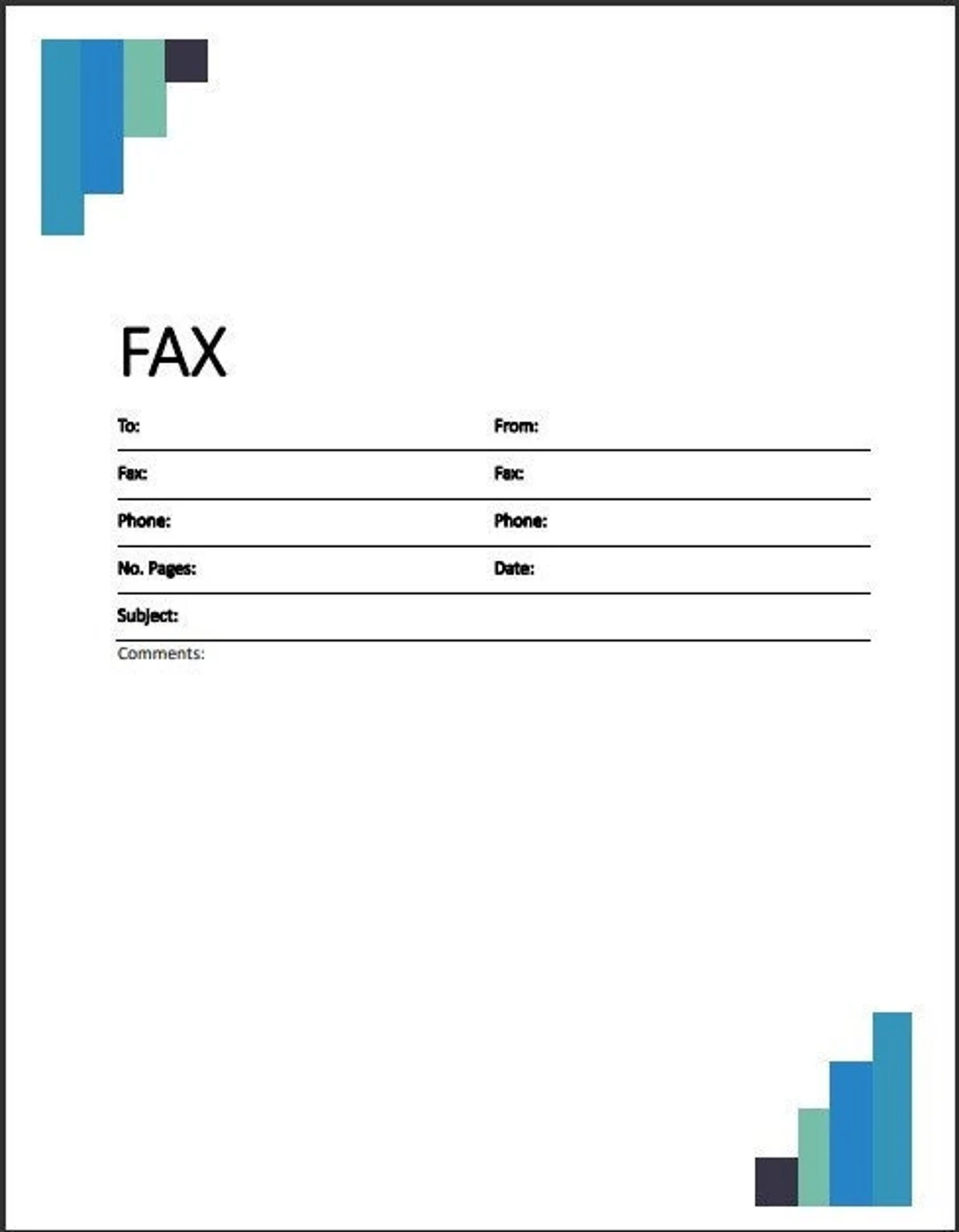 Free Printable Fax Cover Sheet Template