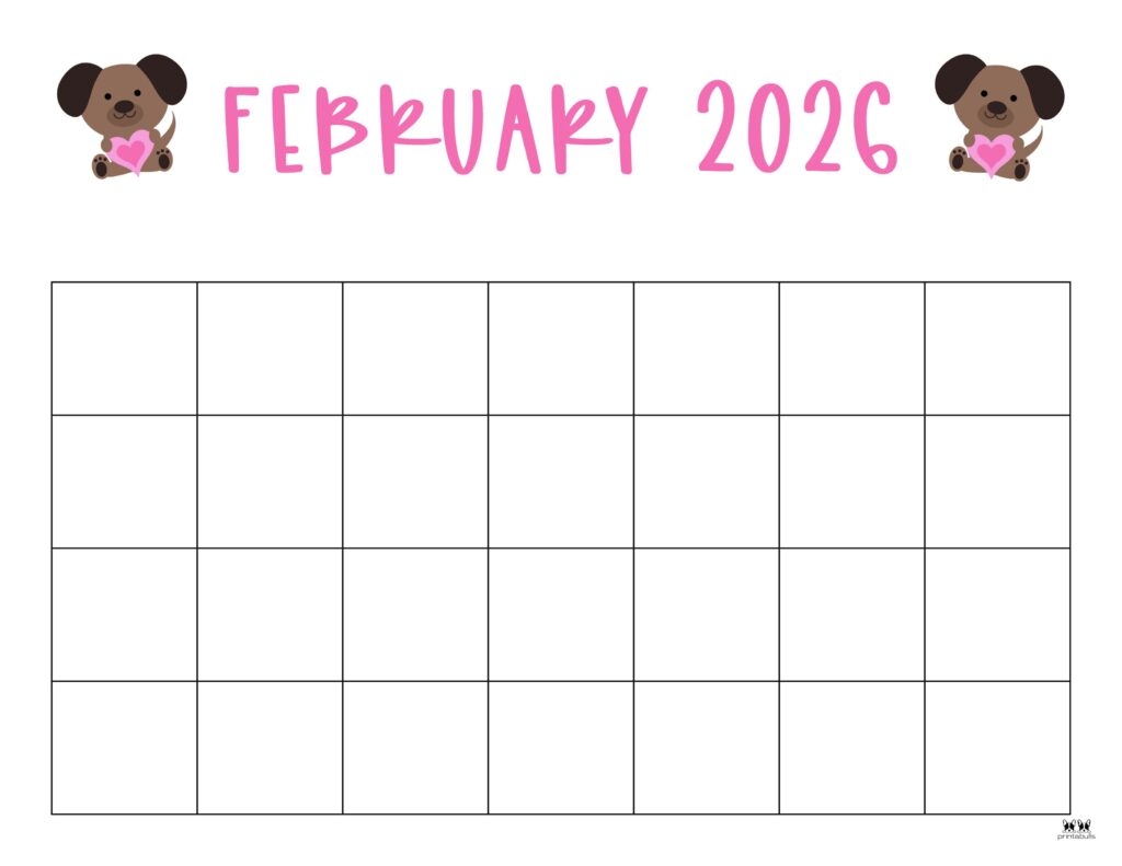 Blank Calendar For February 2026