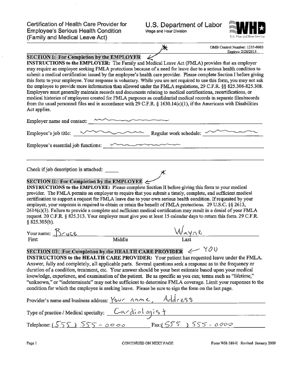 FMLA For Doctors And Health Professionals Medical Certifications 