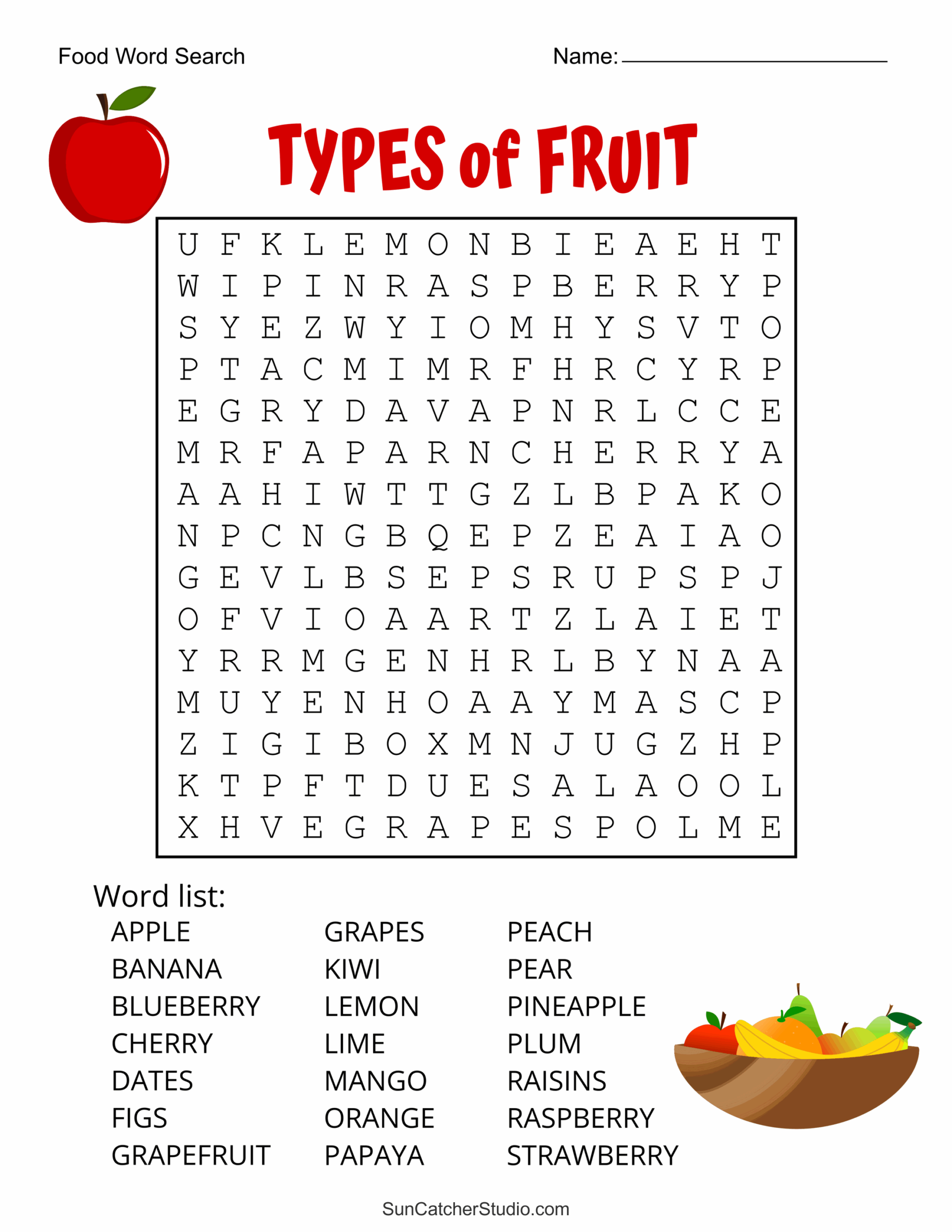 Food Word Search Free Printable Puzzles Free Printables Food Word Search Free Printable Puzzles Free Printables