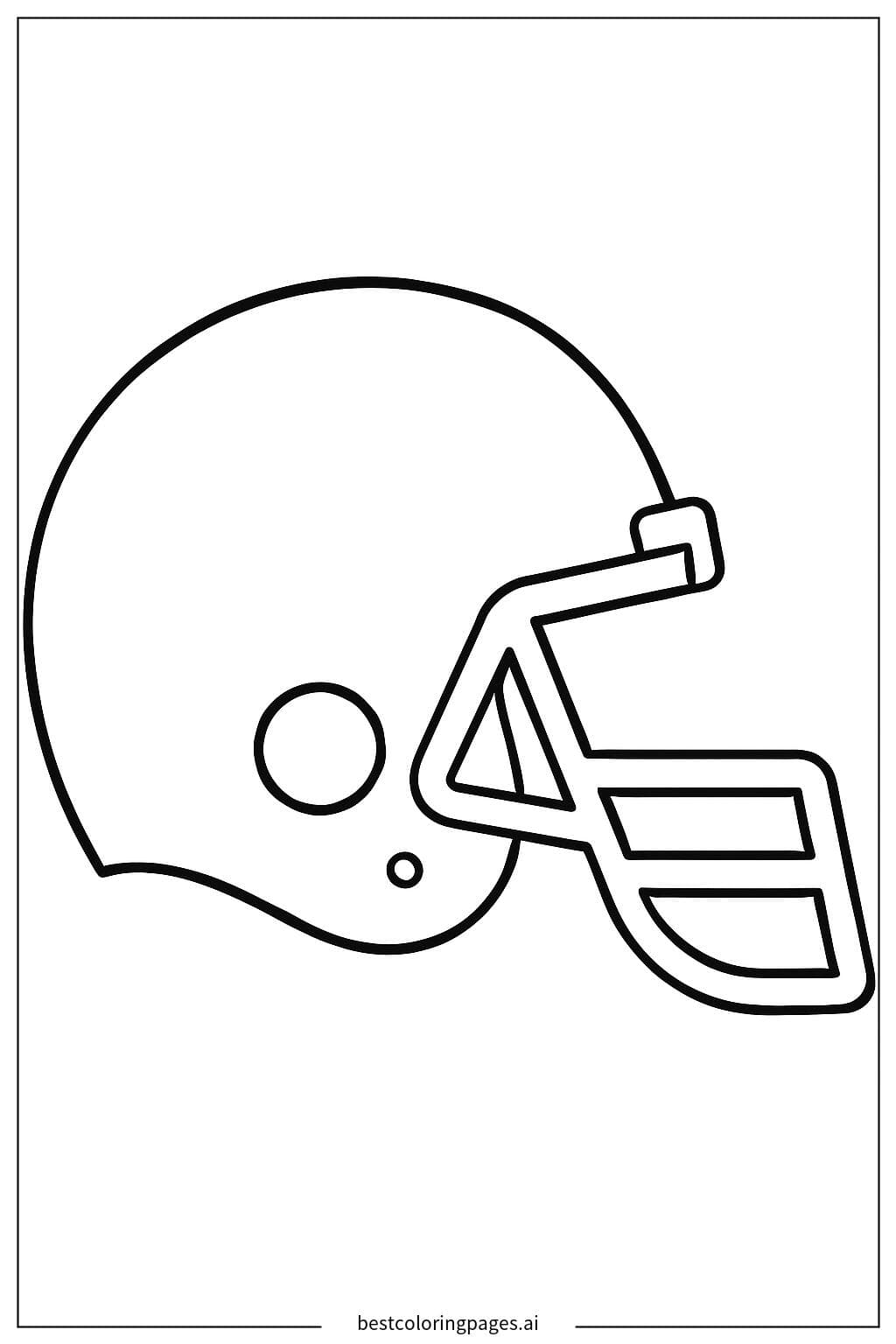 Football Helmet Coloring Page Coloring Page Free Printable 