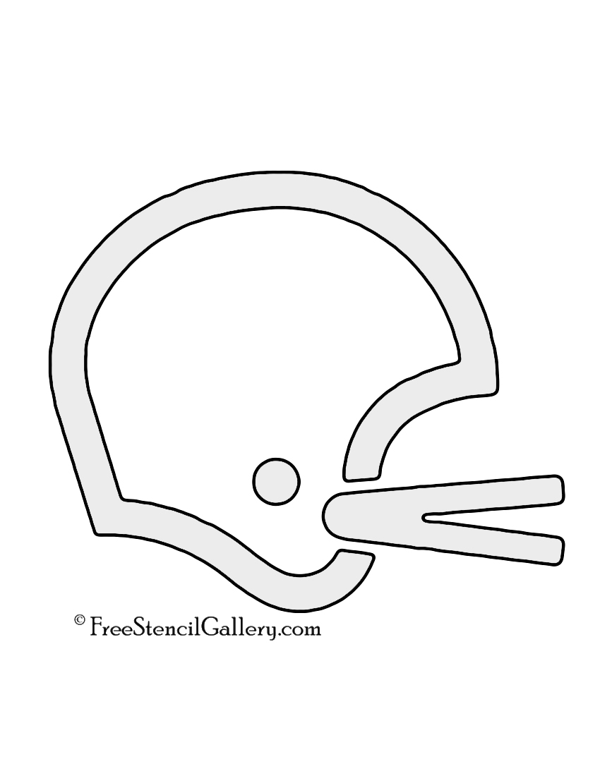 Football Helmet Template Free Printable