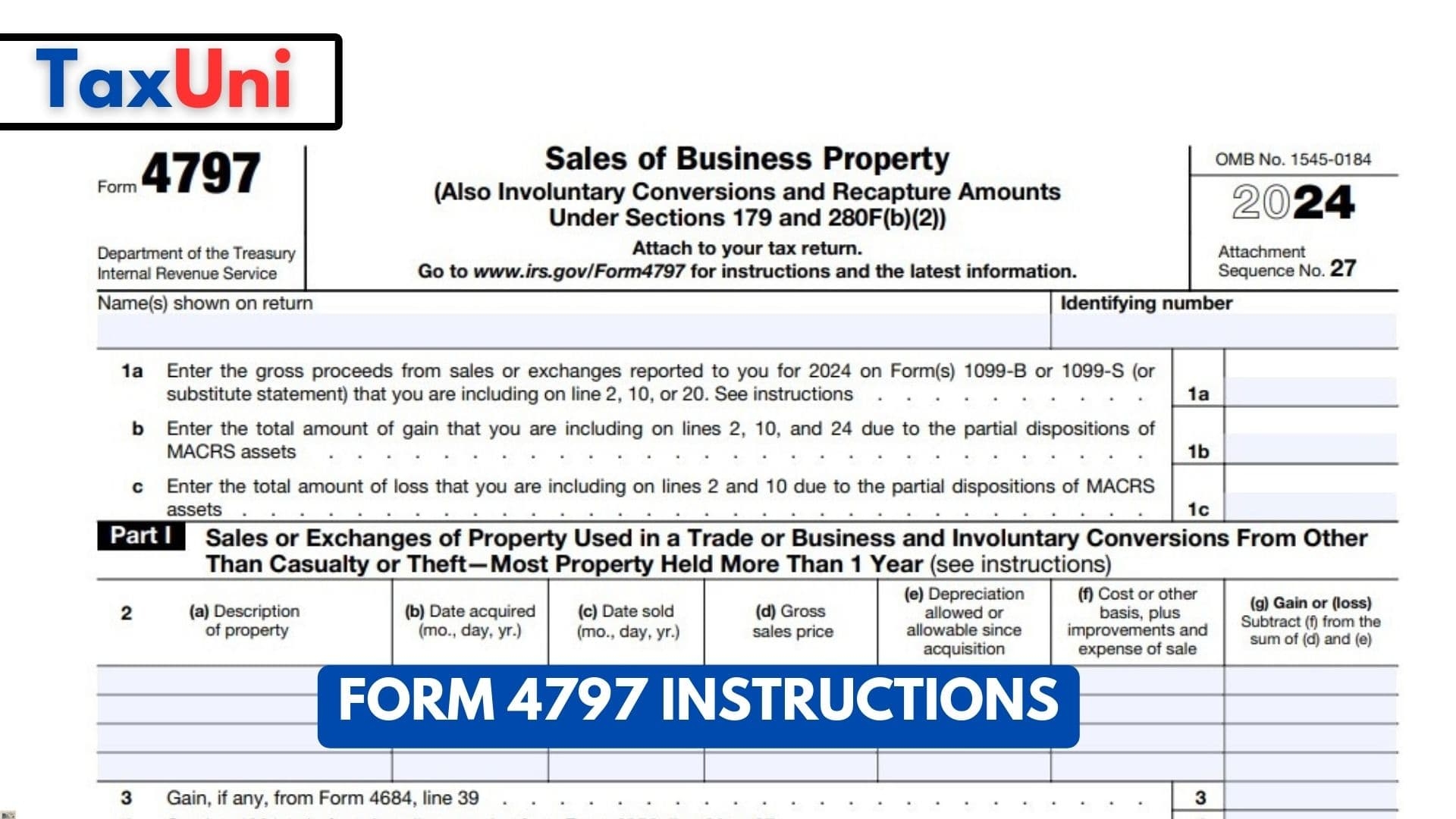 Form 4797 Instructions 2025 2026