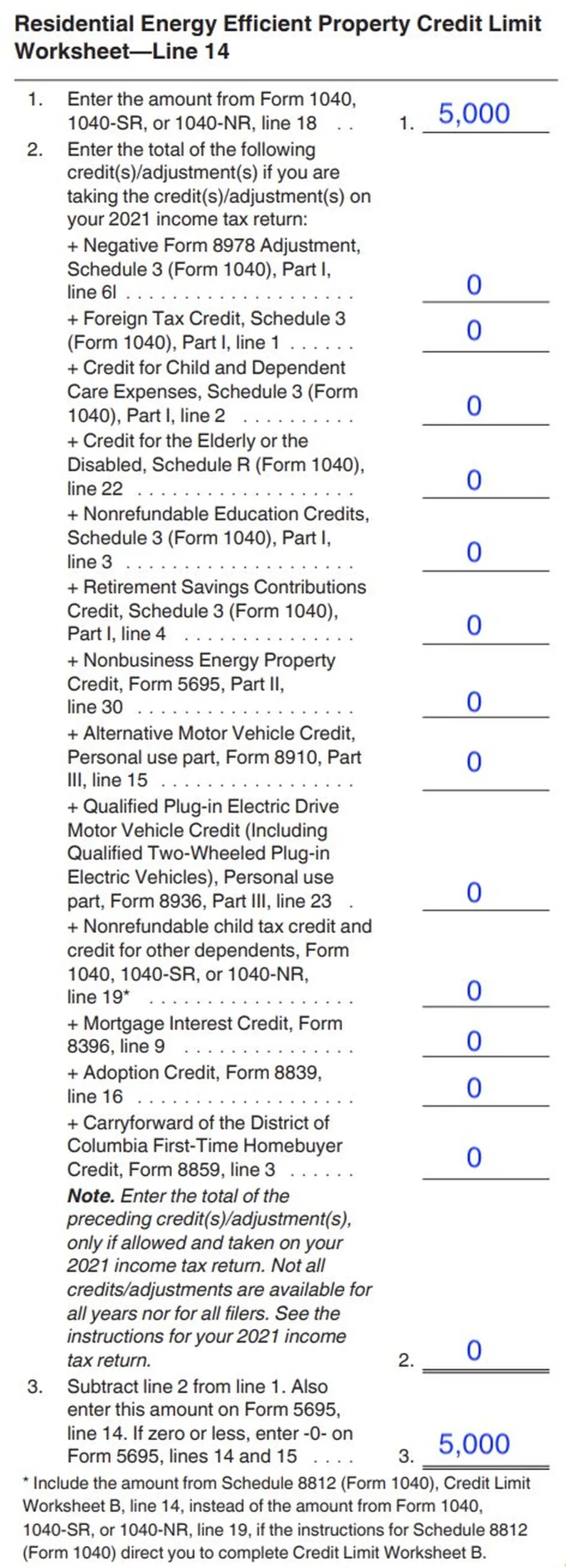 Irs Form 5695 Instructions 2026