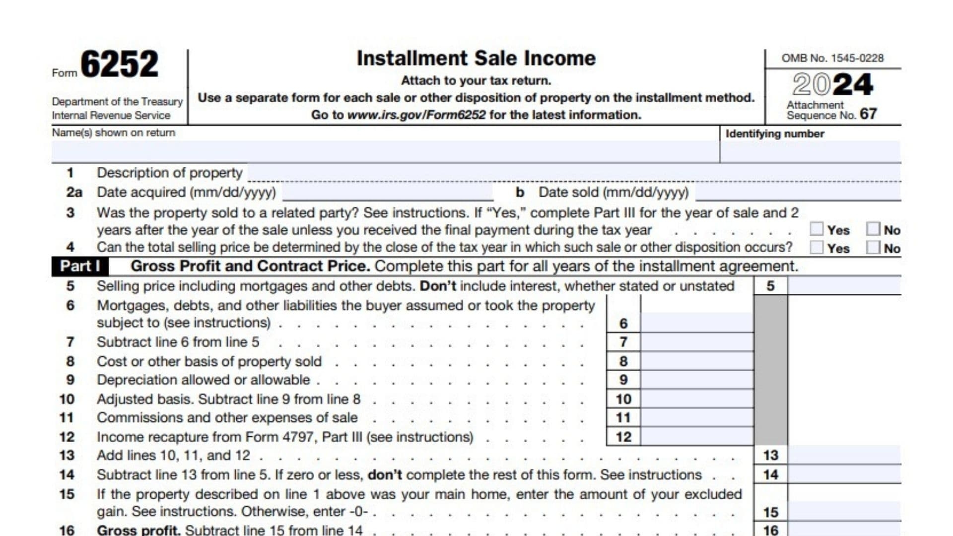 Irs Form 4797 Instructions 2026