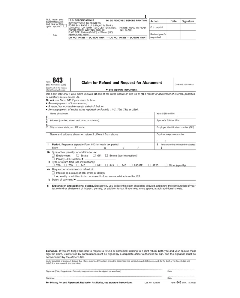 Form 843 Fill And Sign Online With Lumin