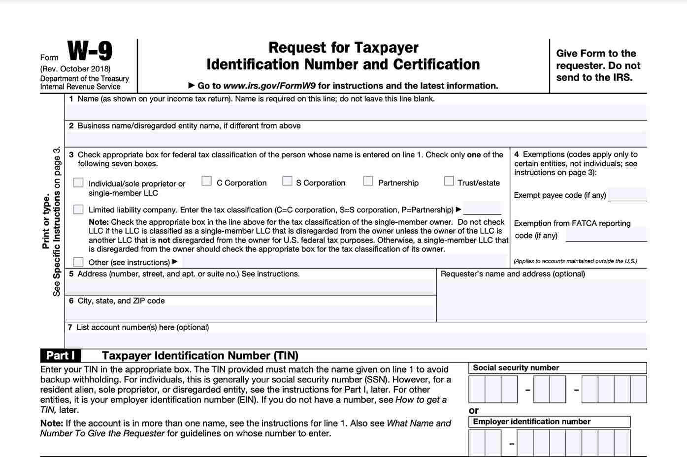 Form W 9 And Taxes Everything You Should Know TurboTax Tax Form W 9 And Taxes Everything You Should Know TurboTax Tax