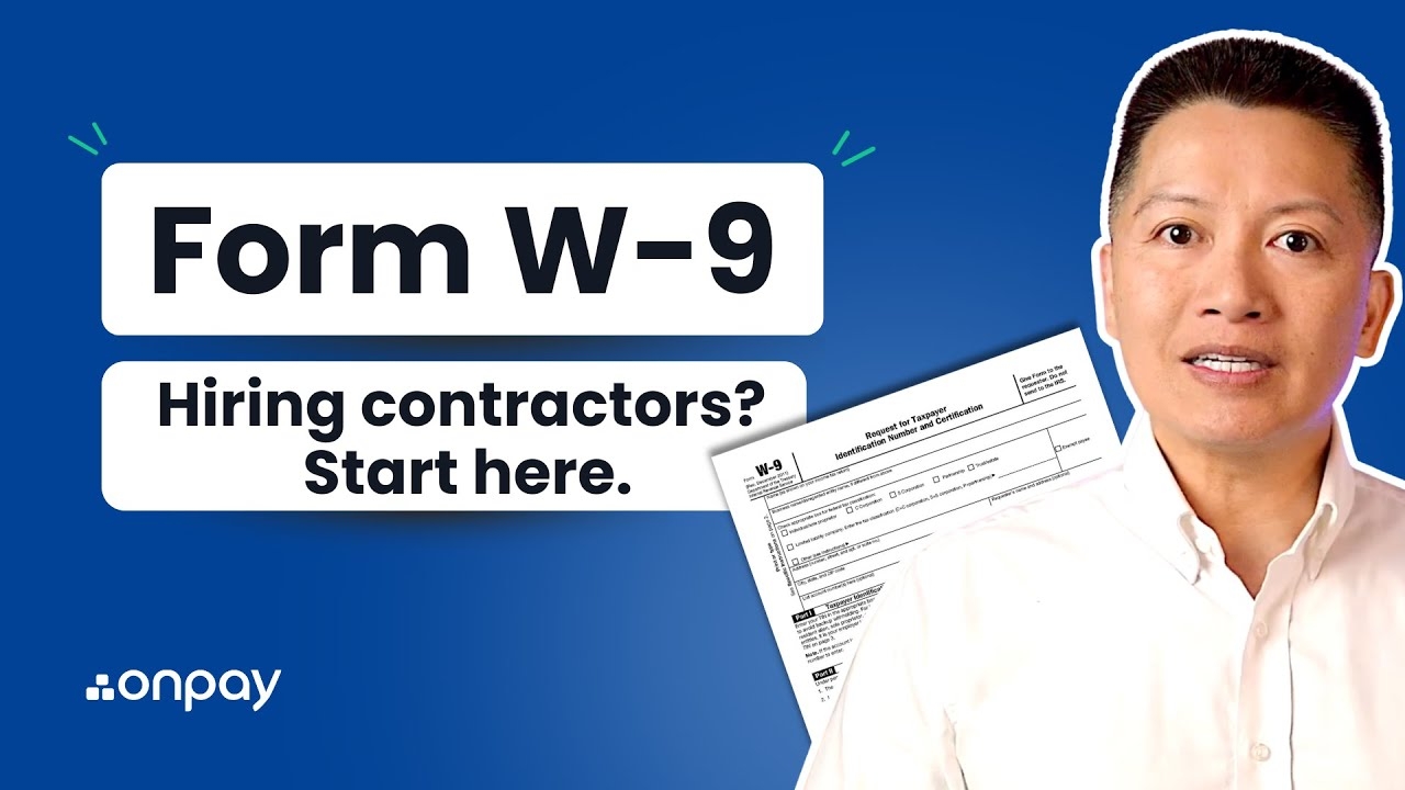 Form W 9 For 2025 Instructions And PDF Download OnPay