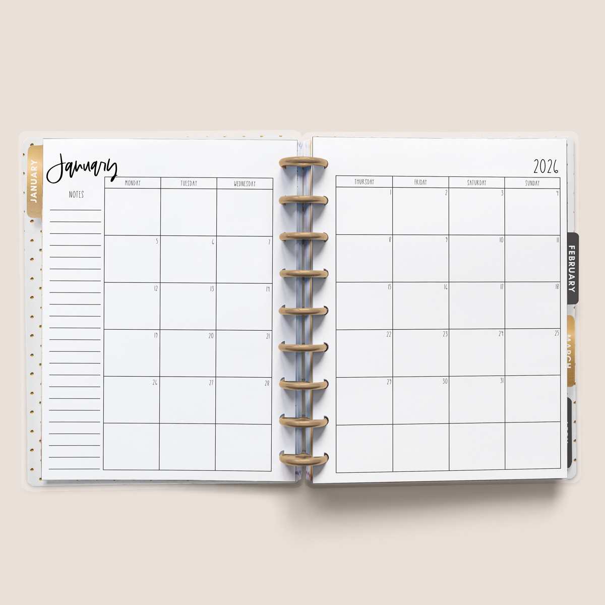Blank Calendar Printable Cursive
