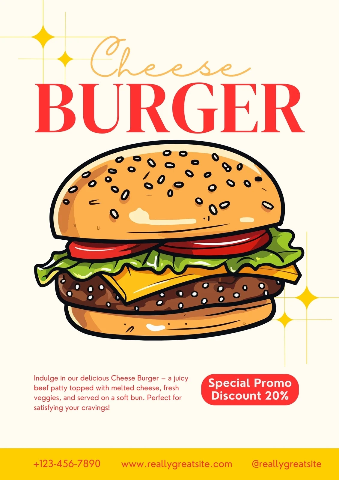 Free And Customizable Burger Templates