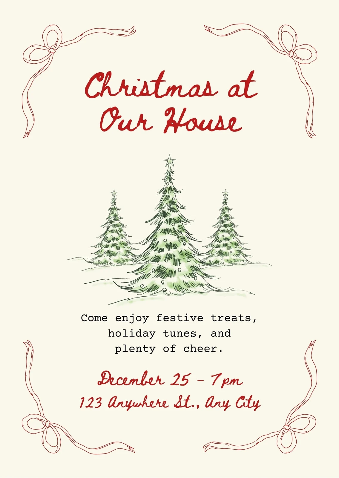 Free And Customizable Christmas Templates