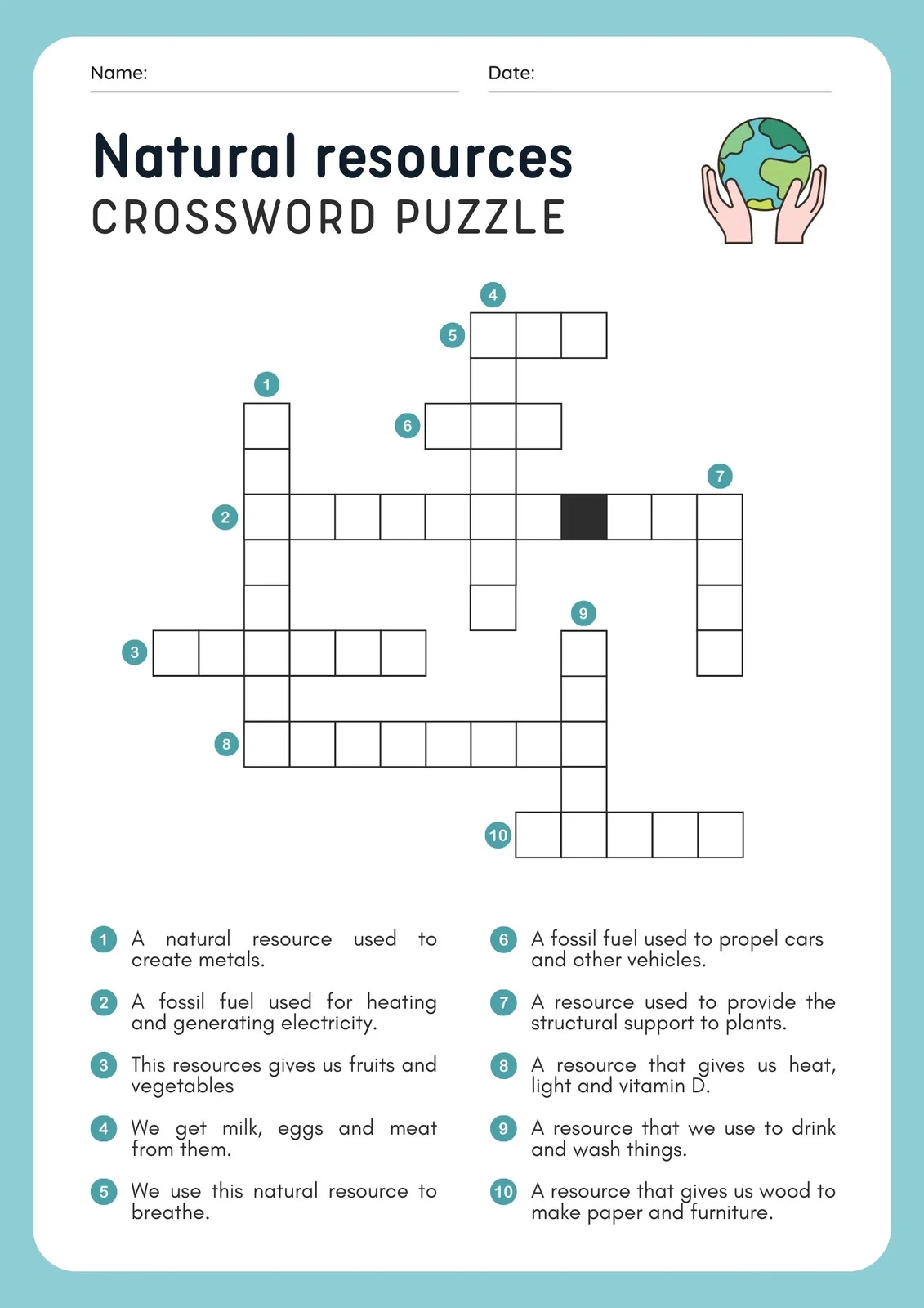 Free Printable Make Your Own Crossword Puzzle