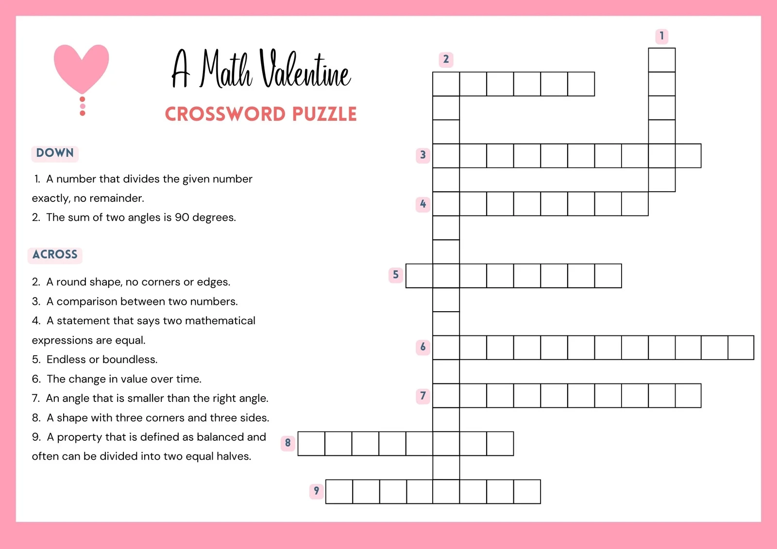 Create Free Printable Crossword Puzzles Kids
