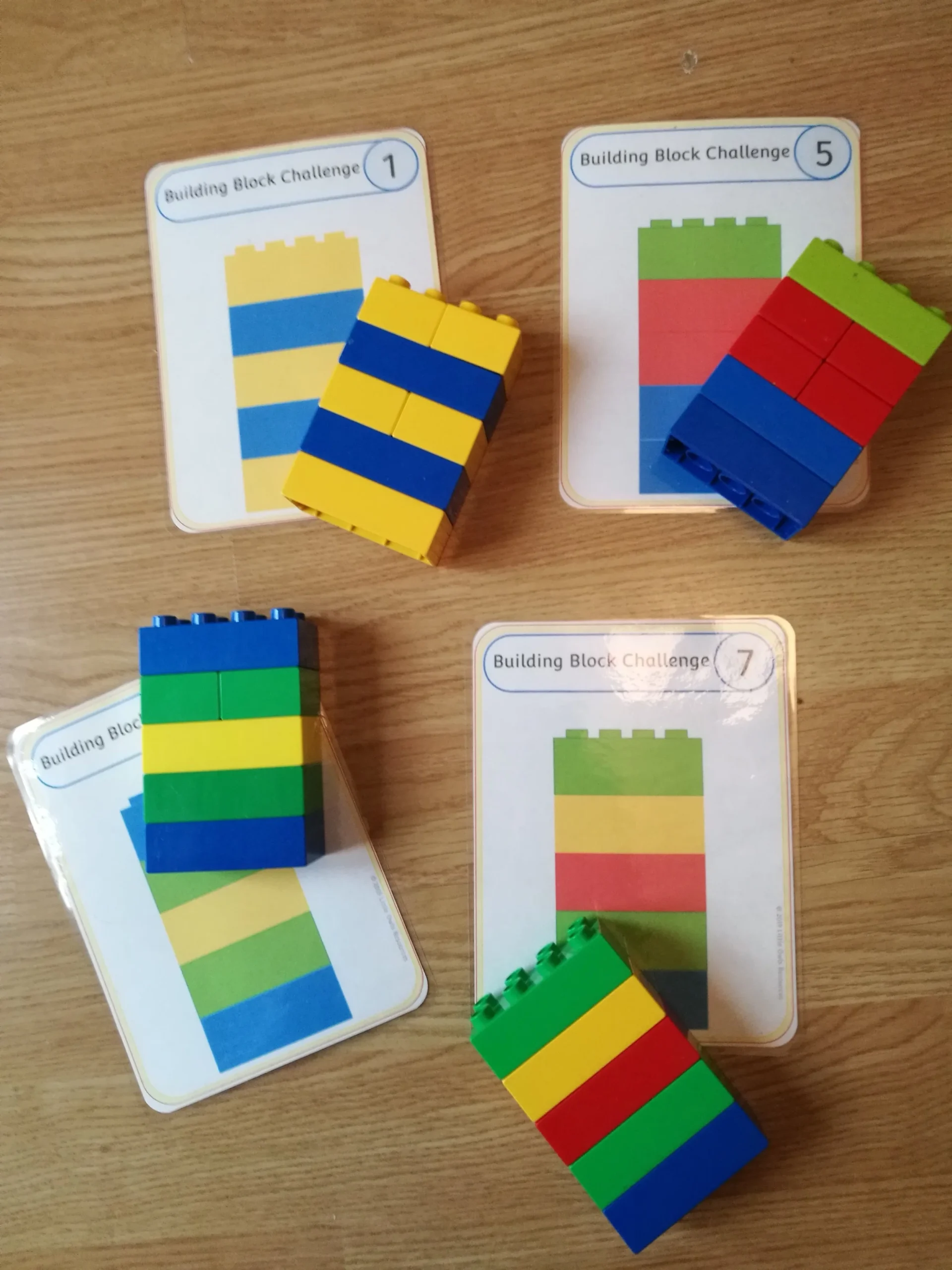 FREE Building Block Challenge Game Early Years EYFS Printable 