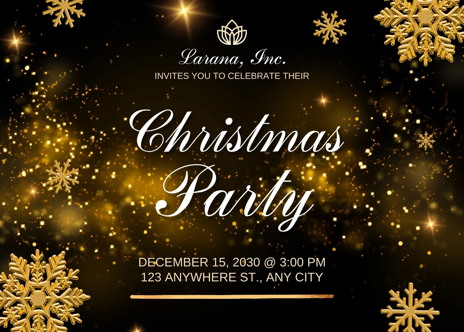 Free Printable Christmas Invitation Templates