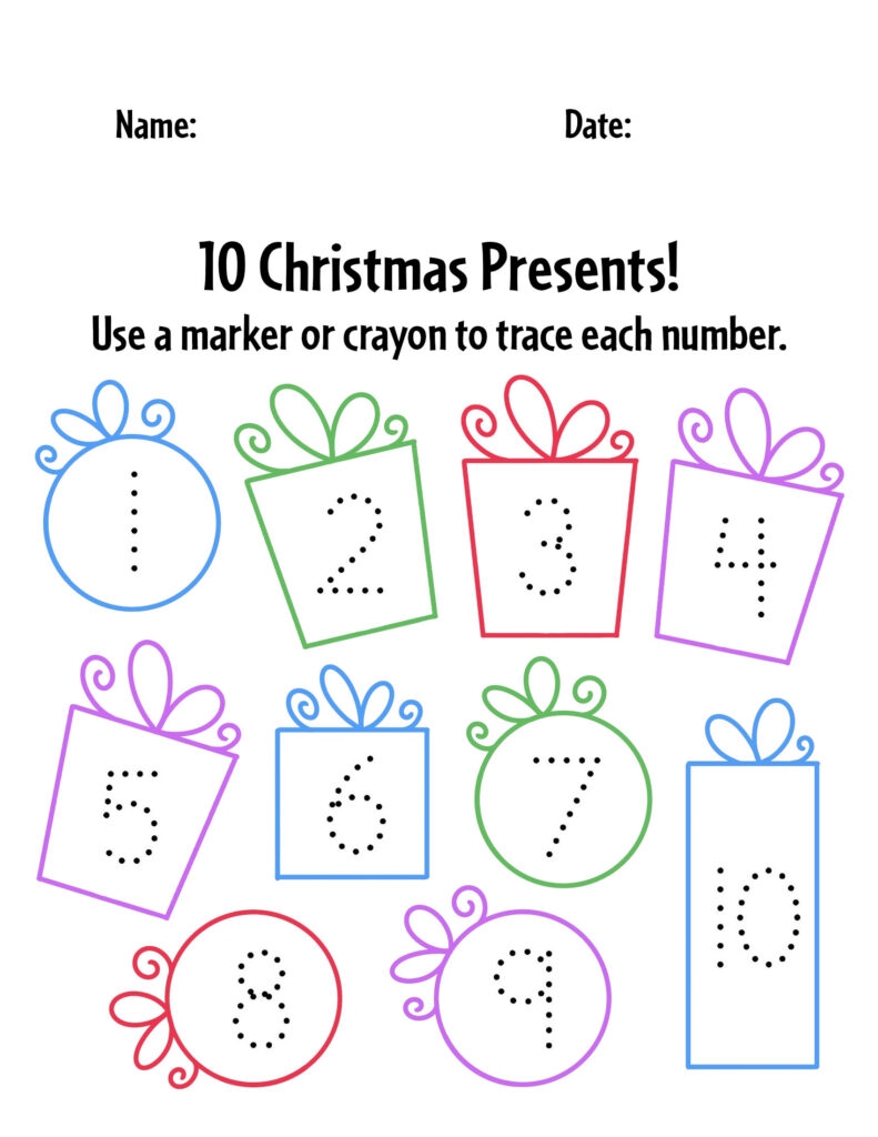 Free Christmas Worksheets For Preschool The Hollydog Blog