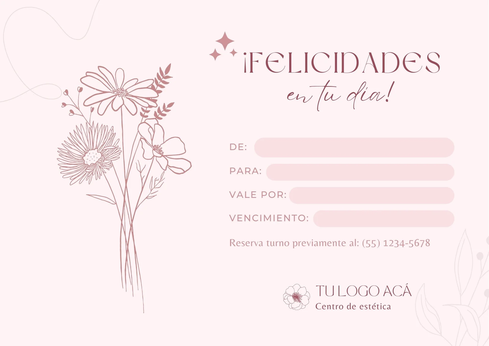 Hair Salon Gift Certificate Template Free Printable