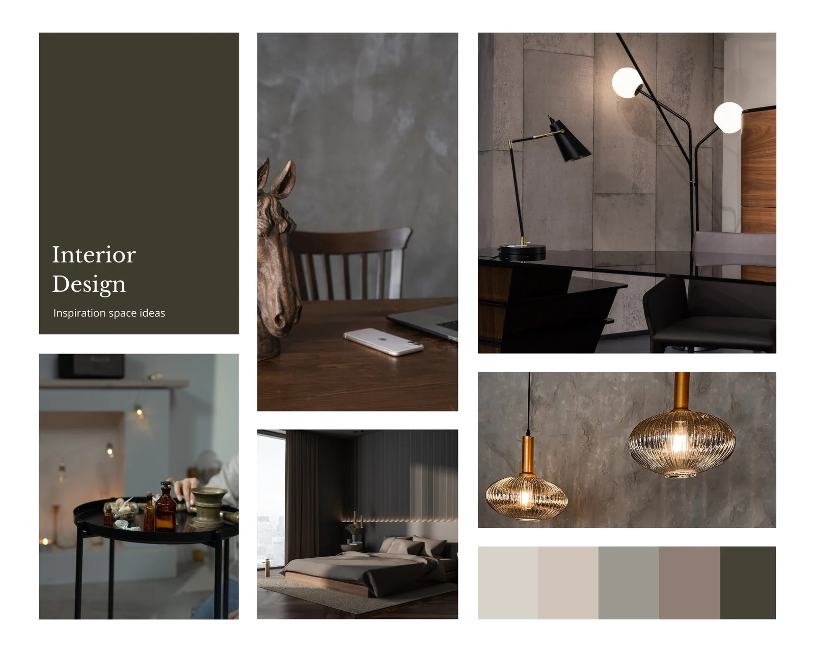 Free Custom Printable Interior Design Photo Collage Templates Canva