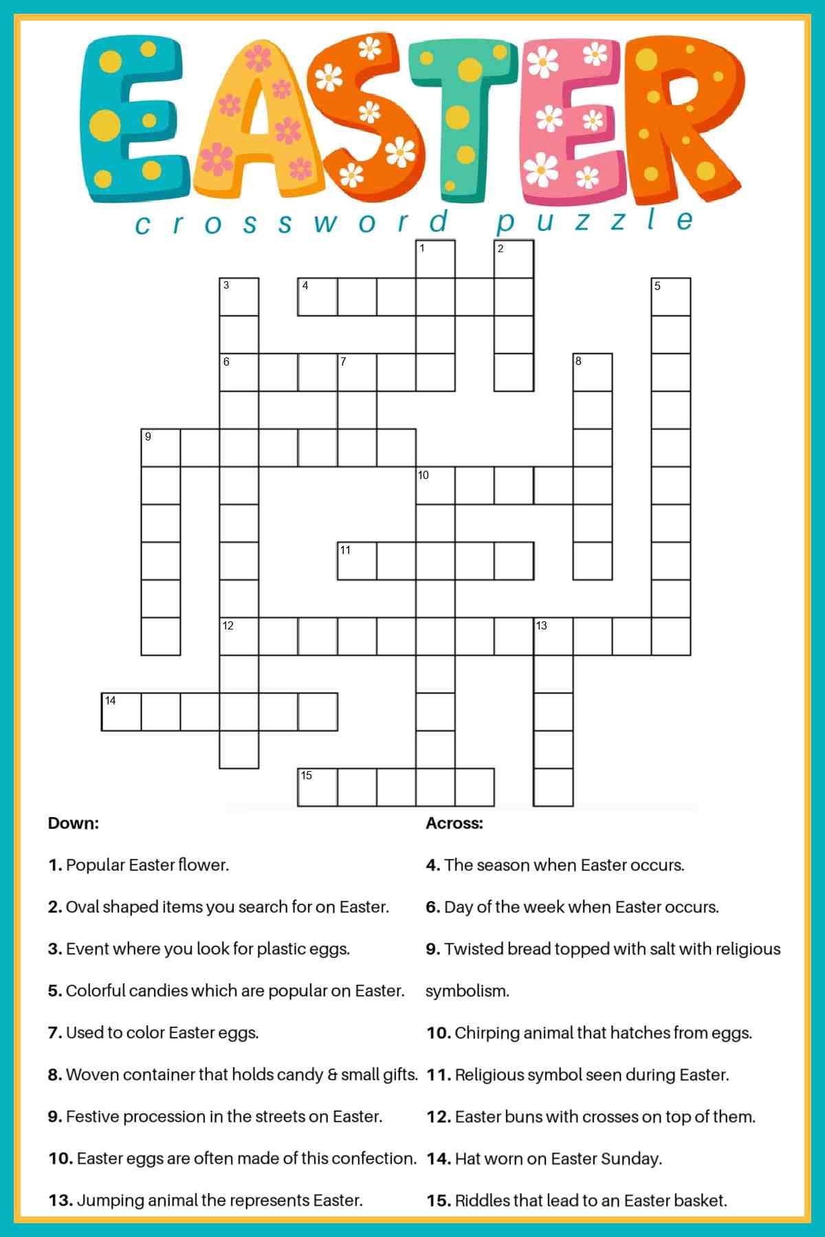 Free Printable Crossword Puzzles Printable