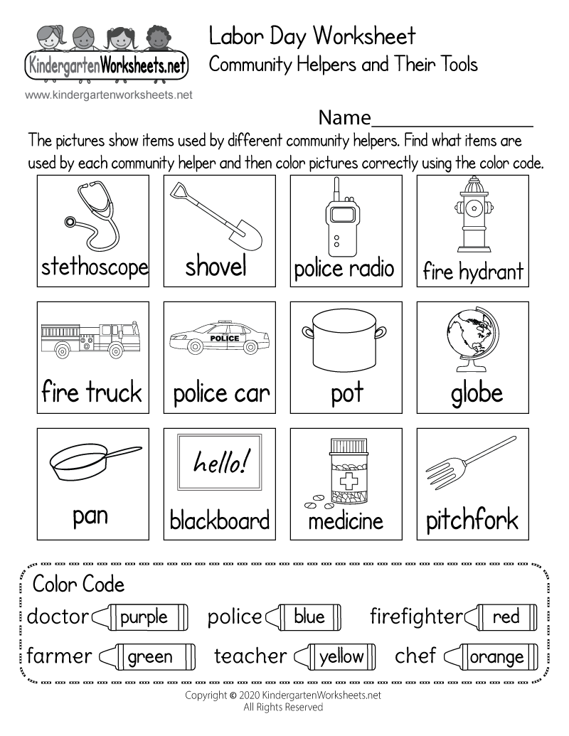 Free Printable Career Day Worksheets