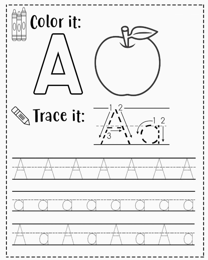 Printable Preschool Worksheets Tracing