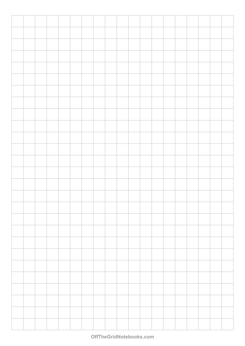 One Inch Graph Paper Free Printable