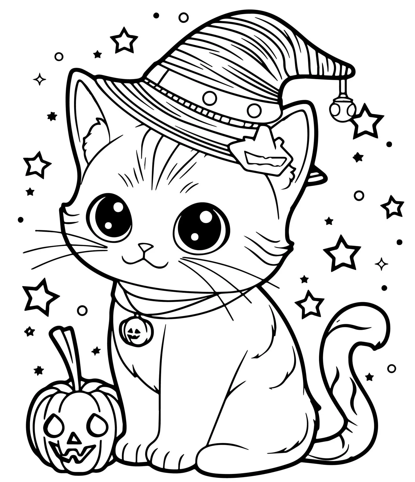 FREE Halloween Cat Coloring Pages Fun amp Spooky 