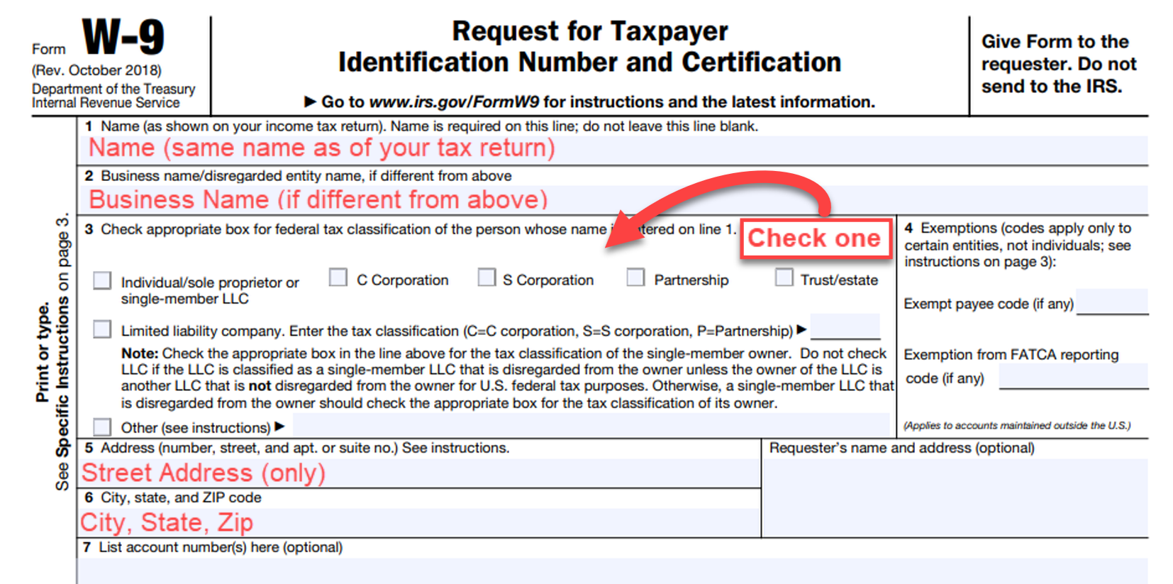 Latest W9 Form 2026