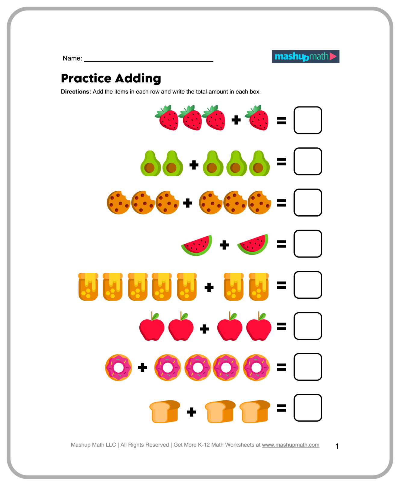 Free Printable Kindergarten Math Worksheets