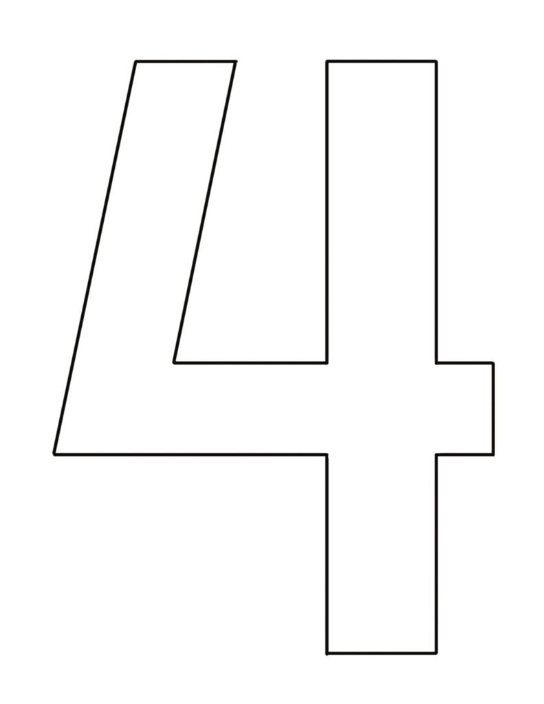 FREE Number 4 Worksheets For Preschool The Hollydog Blog