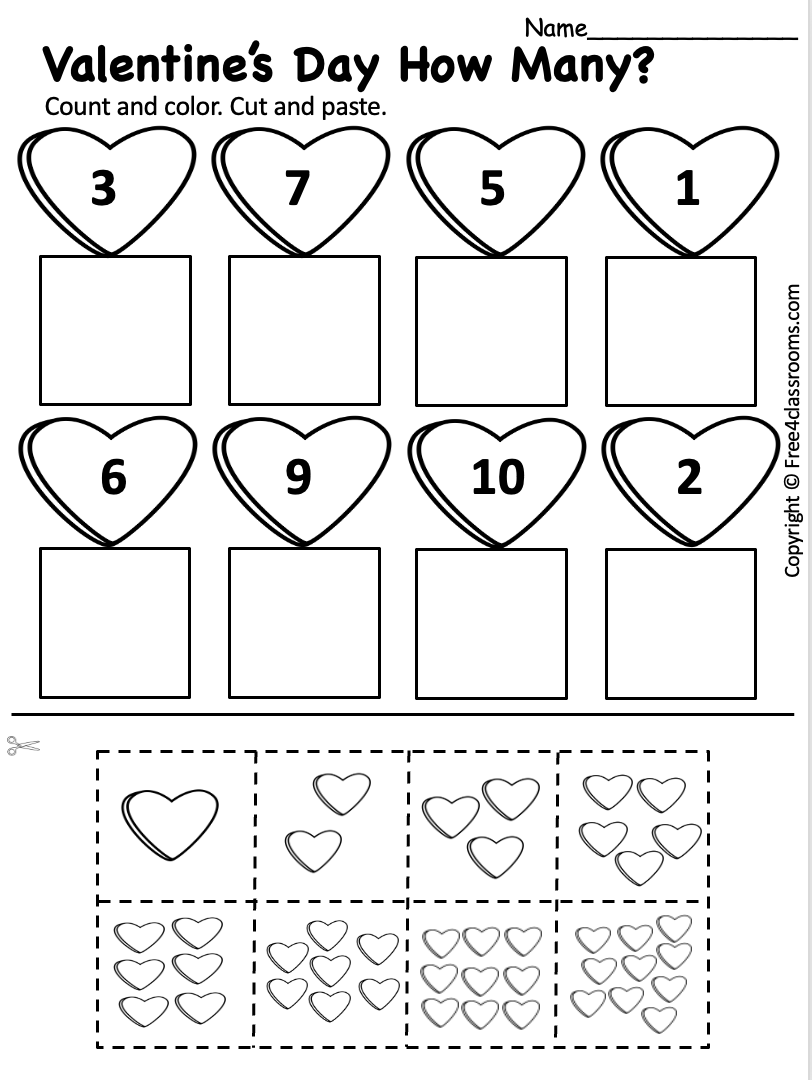 Cut And Paste Free Printable Worksheets